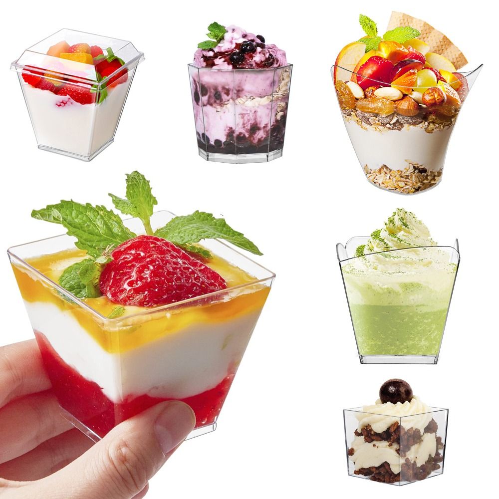 Sauce Dipping Cup - 10Pcs 요구르트 컵 일회용 무스 컵