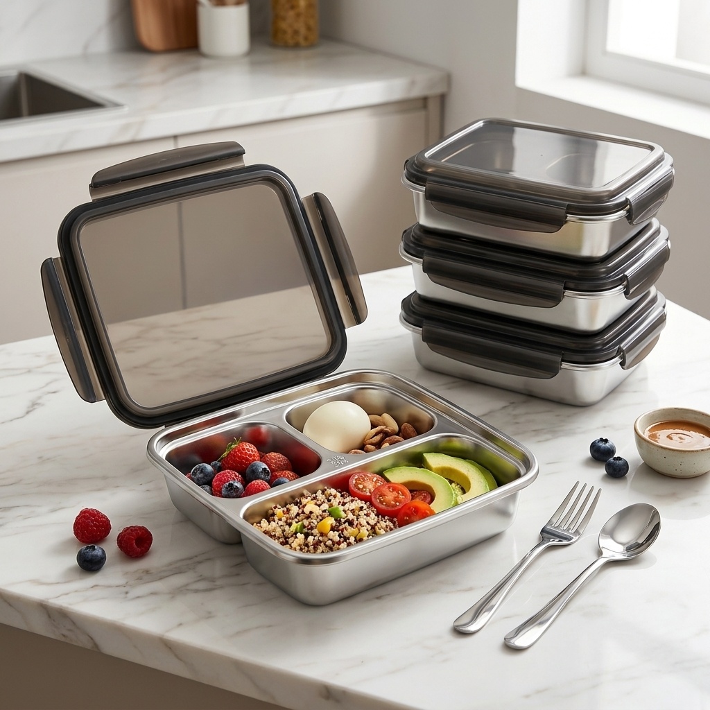 대용량 뚜껑있는 도시락통 전자레인지 사용 가능 누수 방 - Meal Prep Bowl 리뷰 및 가격
