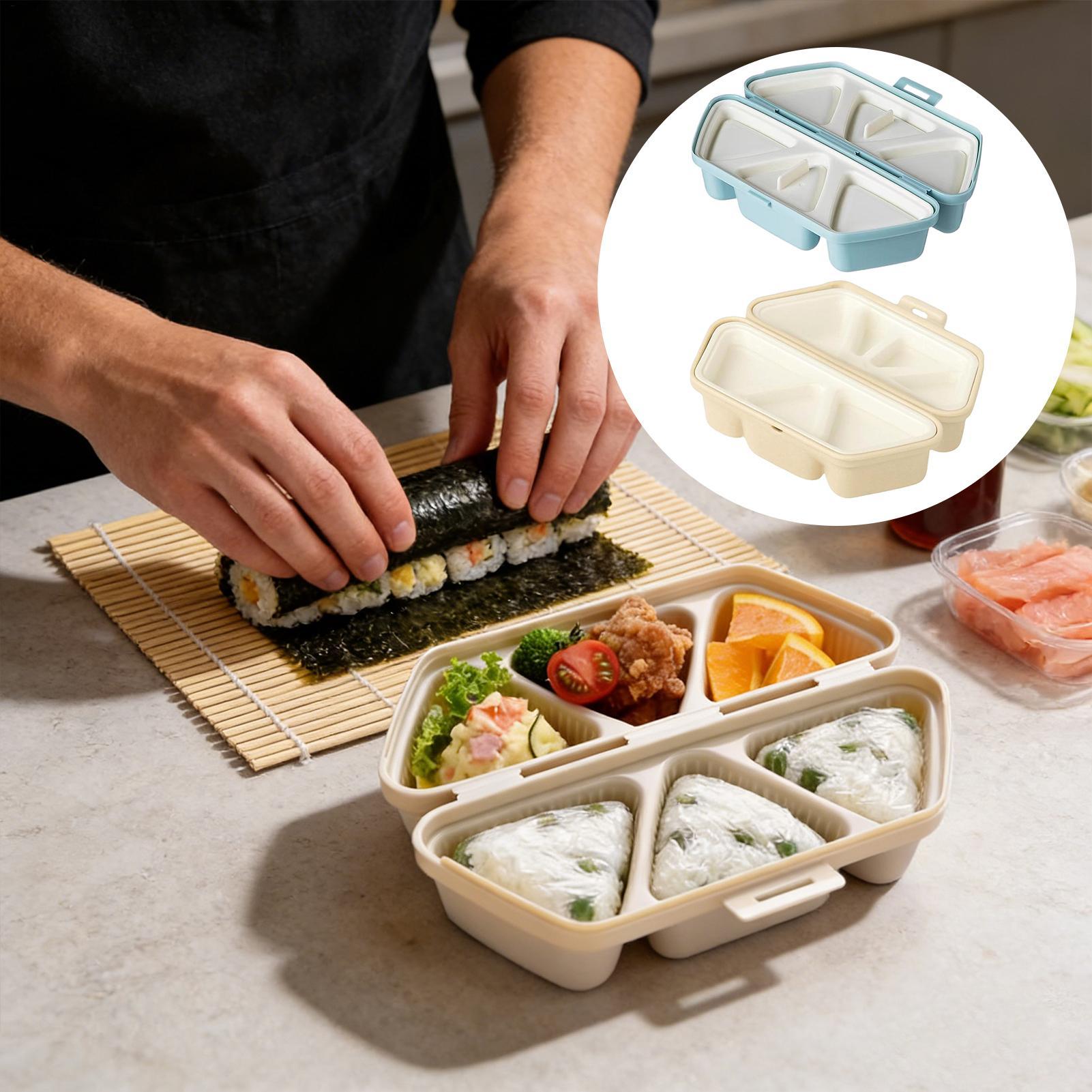스시 몰드 메이커 6구 삼각김밥 오니기리 몰드 도시락  - Meal Prep With Rice 리뷰 및 가격