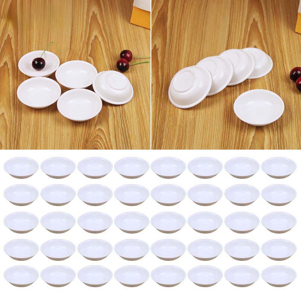5pcs 흰색 플라스틱 소스 요리 음식 담그는 그릇 파 - Sauce Dipping Cup 리뷰 및 가격